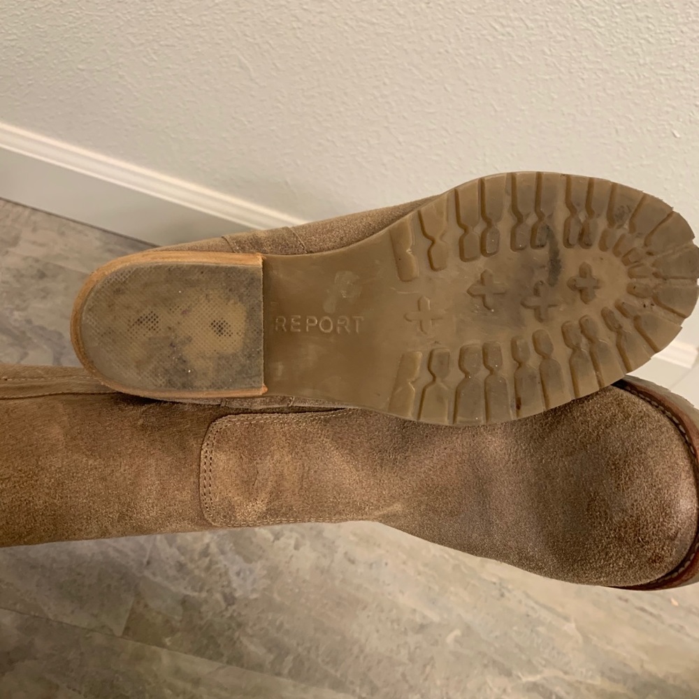 Report knee high boots